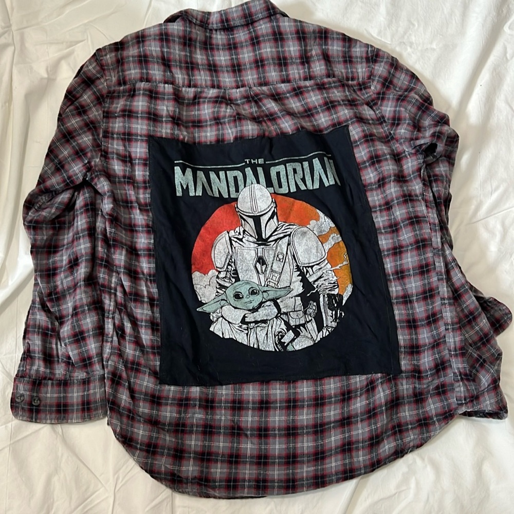 Star Wars Custom Flannel T-Shirt Men’s Size Medium
